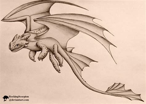 A Drawing Of Toothless