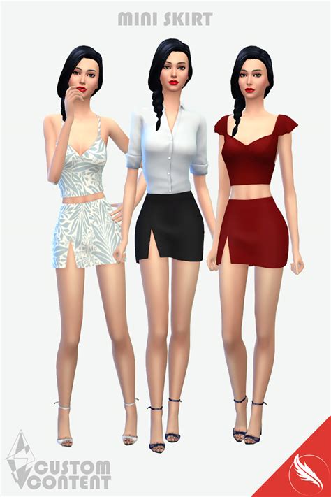 The Sims 4 Skirt CC - Super Mini Skirt