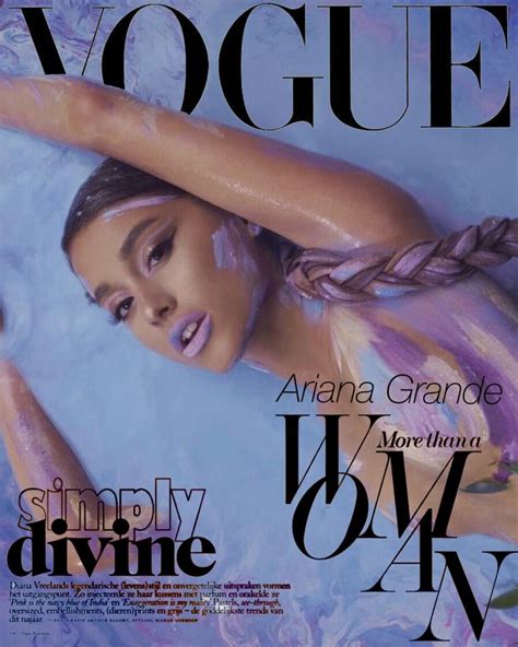 Ariana Grande Vogue | Vogue photoshoot, Vogue magazine covers, Magazine cover ideas