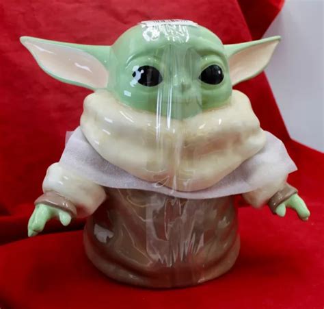 DISNEY'S STAR WARS Mandalorian Grogu "Baby Yoda " The Child" Cookie Jar NWT £57.55 - PicClick UK