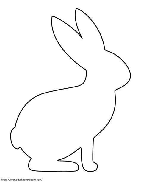 Bunny Outline Printable