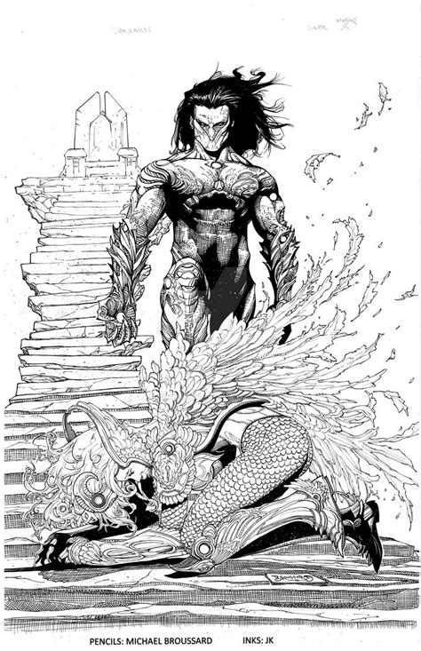 Darkness/Angelus by Broussard - inks by JeffGraham-Art on DeviantArt