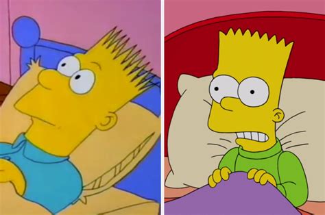 The Simpsons In Their First Episode Vs. Now