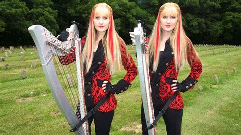 The Harp Twins Perform a Cover of Iron Maiden’s Heavy Metal Song ‘The Trooper’