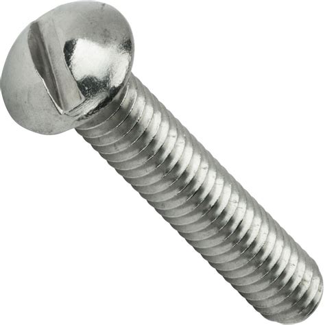 Mild Steel Full Thread Ms Slotted Round Head Machine Screw, Packaging Type: Bag, Size: M5 And ...