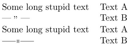 fonts - Is there a ditto symbol? - TeX - LaTeX Stack Exchange