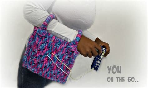 Loom Knit Yarn Holder Bag Video - LoomaHat.com