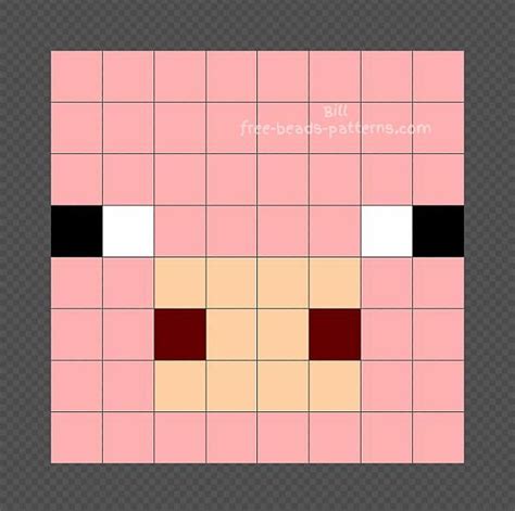 Minecraft Pig Pixel Art