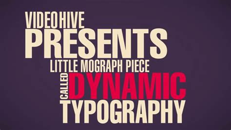 Dynamic Typography After Effects Templates free download Kinetic ...