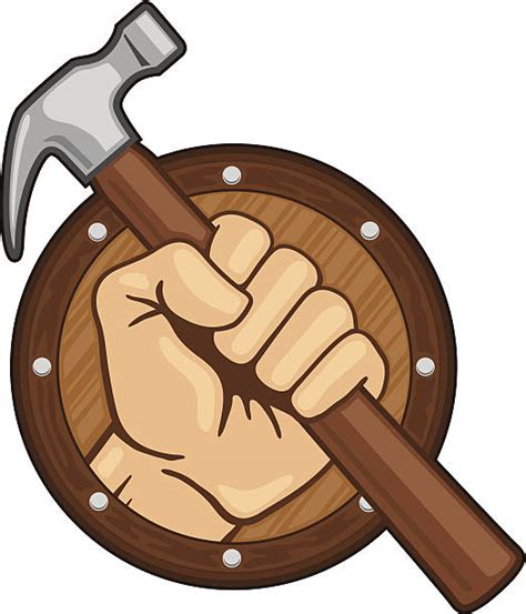 Hammer And Nail Cartoon Illustrations, Royalty-Free Vector Graphics ...