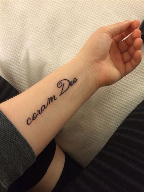 coram Deo: before God//live as if in the presence of God. Coram, Tattoo Designs, Tattoo Ideas ...