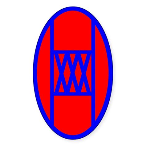 30th Infantry Division Oval Decal by 30thhrs