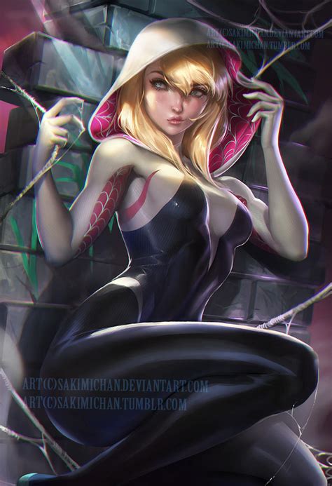 Spider Gwen by sakimichan on DeviantArt