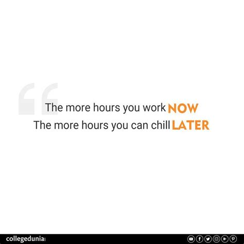 "The more hours you work Now the more hours you can chill later. Quote, quotation, motivational ...