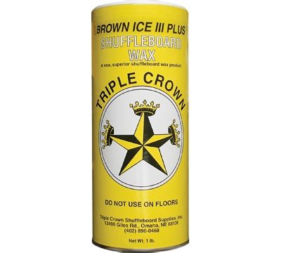 Brown Ice III Shuffleboard Wax - Mueller's Billiard & Dart Supplies