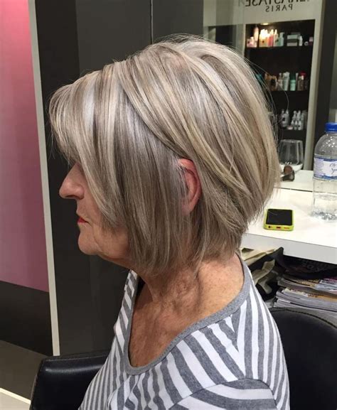 Ash Blonde Layered Bob For Women Over 60 | Gorgeous gray hair, Gray hair highlights, Gorgeous hair