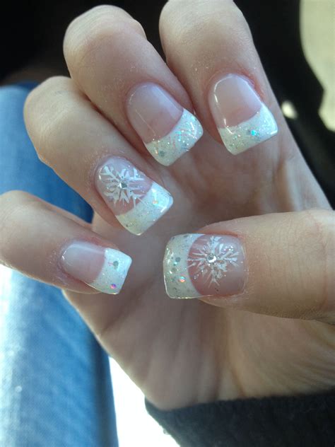 Awesome Cute Christmas Nails French Tip of all time Check this