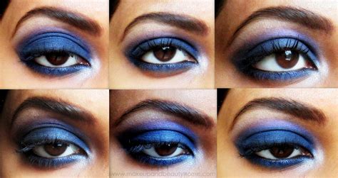 Intense Blue Smokey Eye Makeup - Step by Step Tutorial