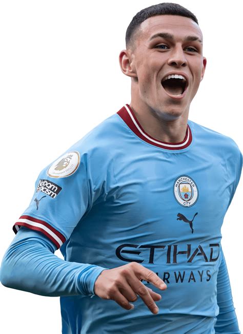 Phil Foden Manchester City football render - FootyRenders