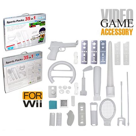 35 in 1 Nintendo Wii / Wii U Accessories Kit Sports Pack - Walmart.com ...