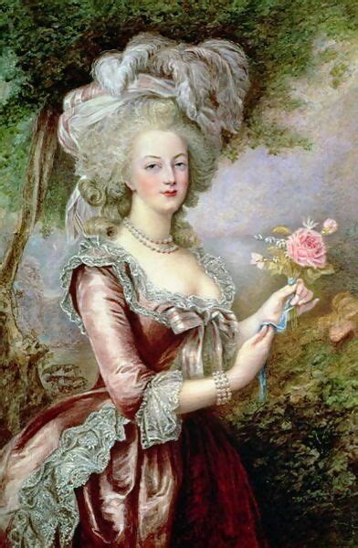 a painting of a woman in a red dress holding a pink rose and looking at the viewer