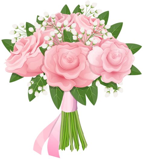 Pink Rose Bouquet Free PNG Clip Art Image | Buquê de rosas, Buquê de flores, Bouquet de rosas