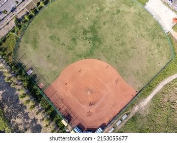 Aerial View Baseball Field During Daytime Stock Photo 2153055677 ...