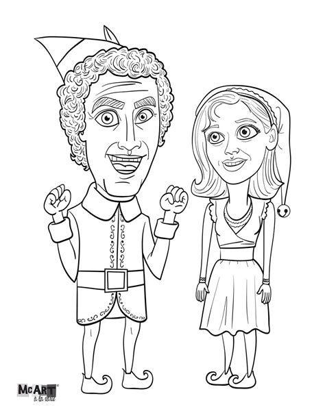 Buddy The Elf Coloring Pages - Coloring Home