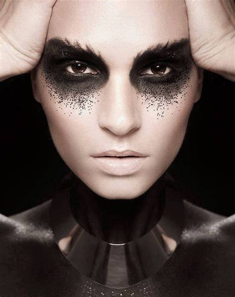 500px / Photo DARK MATTER by Ana Gregorič | Fantasy makeup, Extreme makeup, Dark makeup