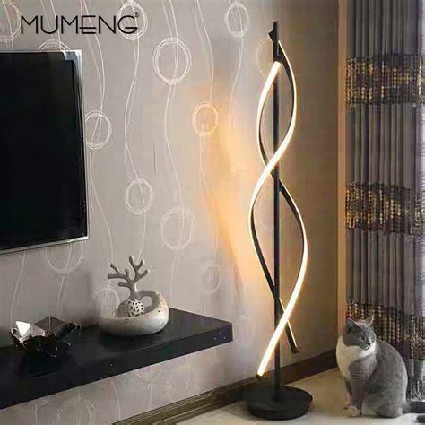 Modern LED Floor Lamp 100 240V for Living Rooms Standing Pole Light 30W for Family Rooms ...