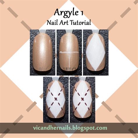 Vic and Her Nails: Argyle Nail Art Tutorial Part 1