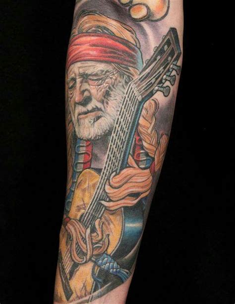 Tattoo Art of Willie Nelson | Tattoos, Willie nelson, Portrait tattoo