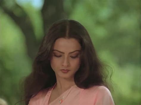 Don't let's ask for the moon, we have the stars. — gorgeous Rekha in ...