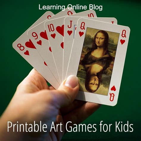 Printable Art Games for Kids