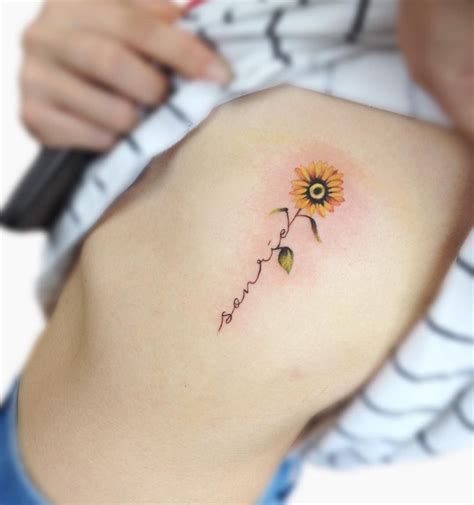 Most Beautiful Sunflower Tattoo Ideas Just For You 10 | Sunflower tattoo small, Trendy tattoos ...