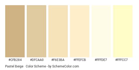 Pastel Beige & Cream Color Scheme » Cream » SchemeColor.com