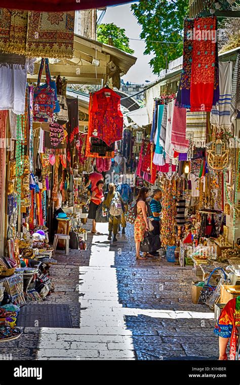 Jerusalem Old City Market Stock Photo - Alamy