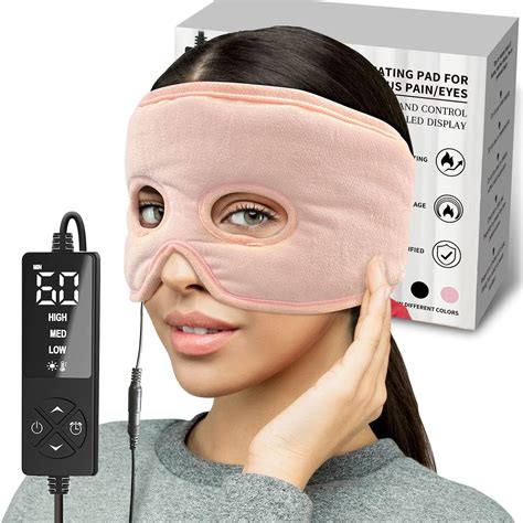 Amazon.com: sticro Sinus Relief Mask Moist Heat with 3 Temp Settings, Ex-Large Headache Mask ...
