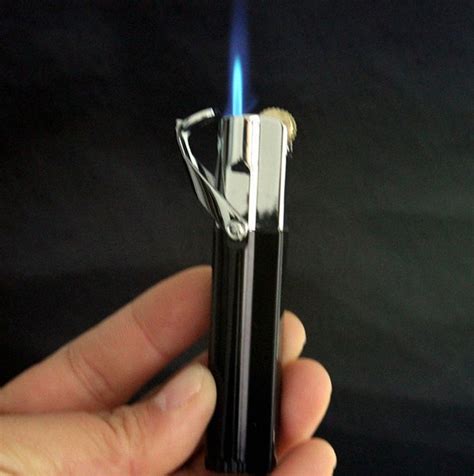 Adjustable Flame Butane Jet Torch cigarette Lighter AM322 , multi function green flame windproof ...