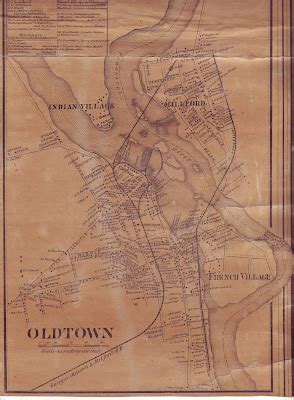 Postcards from Old Town: An Old Map of Old Town Maine Mid 1800's