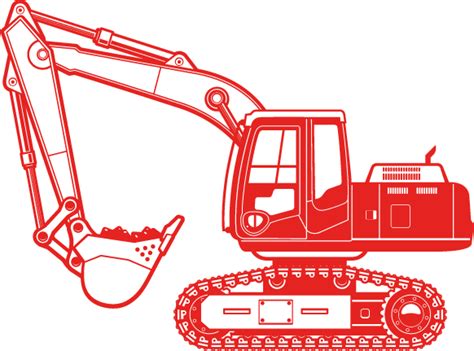 Excavator Digger XXL Wall Decal - Nursery Kids Rooms Wall Decals, Boy Room Wall Stickers, Baby ...
