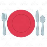 Abeka | Clip Art | Table Setting—with red plate