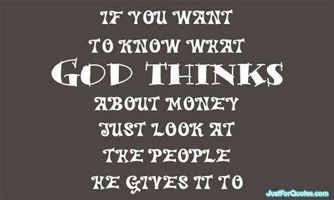 What god thinks about money... | Money quotes