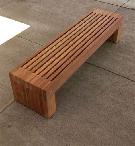 free-backless-simple-wood-bench-plans | Wooden bench outdoor, Wood ...