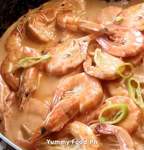 Ginataang Hipon Recipe - Shrimp In Coconut Milk » Yummy Food Ph