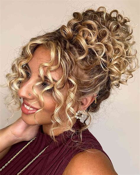 Medium Curly Updo Hairstyles