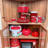 Miniature Wood Kitchen Corner Cabinet | Miniature Cooking Kitchen Shop ...