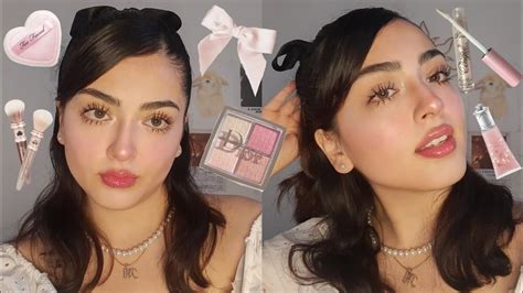 maquillaje diario *coquette aesthetic* (fácil) 🎀🕯️ - YouTube