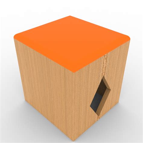 Soft Seat Wooden Stool - bimmodeller.com - BIM Modeling services Provider