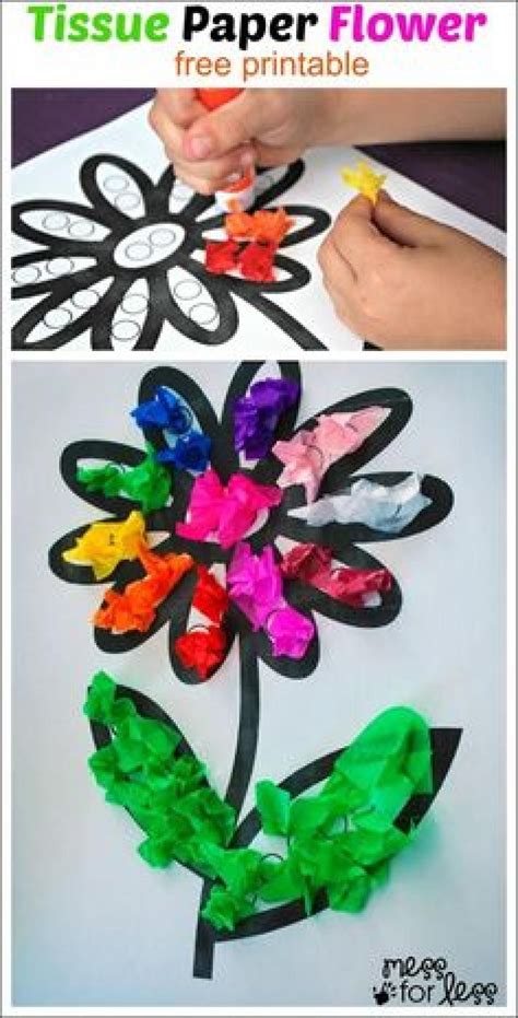 15 Bricolages pour enfants à faire avec du papier de soie! | Créations en papier, Craft ...